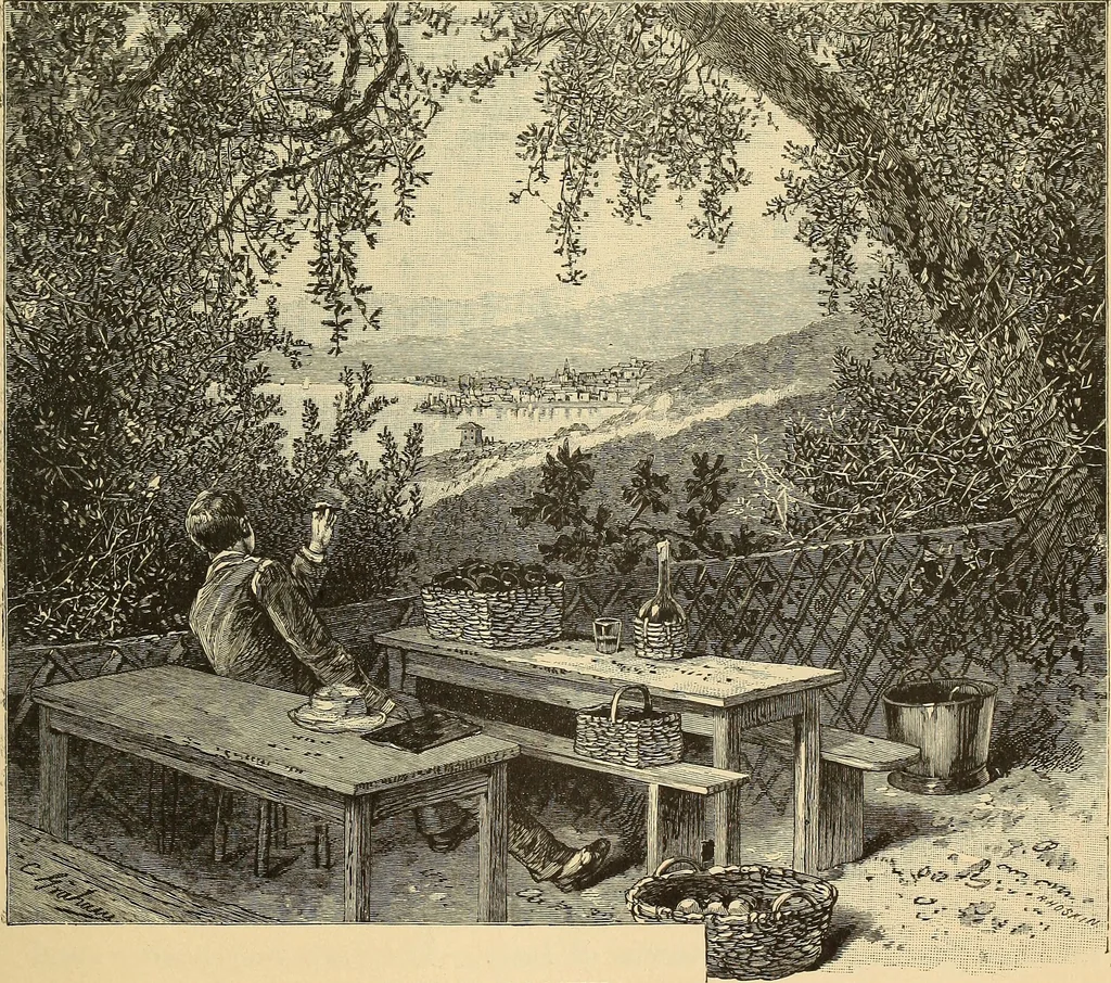An illustration from The boy travellers in southern Europe : adventures of two youths in a journey through Italy, southern France, and Spain, with visits to Gibraltar and the islands of Sicily and Malta, 1893, leaf 472