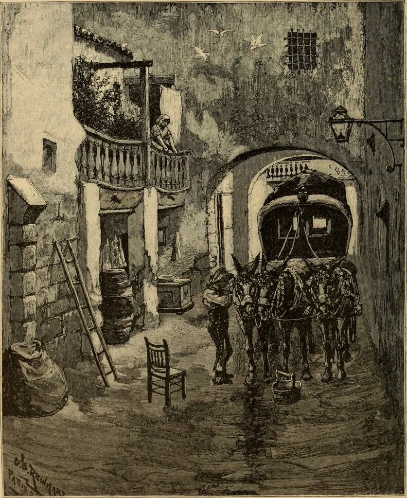 An illustration from The boy travellers in southern Europe : adventures of two youths in a journey through Italy, southern France, and Spain, with visits to Gibraltar and the islands of Sicily and Malta, 1893, leaf 523
