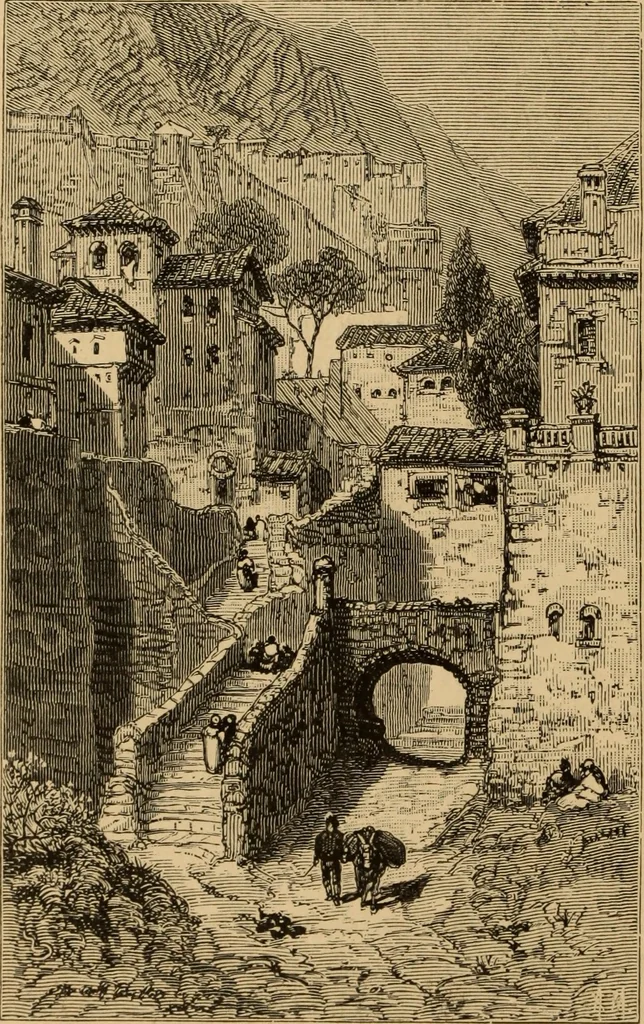 An illustration from The boy travellers in southern Europe : adventures of two youths in a journey through Italy, southern France, and Spain, with visits to Gibraltar and the islands of Sicily and Malta, 1893, leaf 565