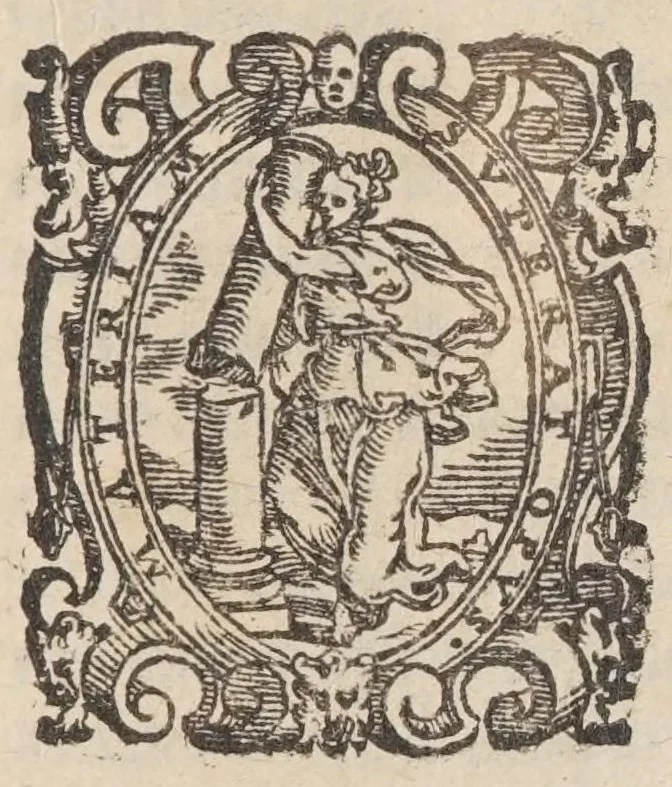 An illustration from Bragatto, comedia molto piacevole et ridicolosa, 1596, leaf 7