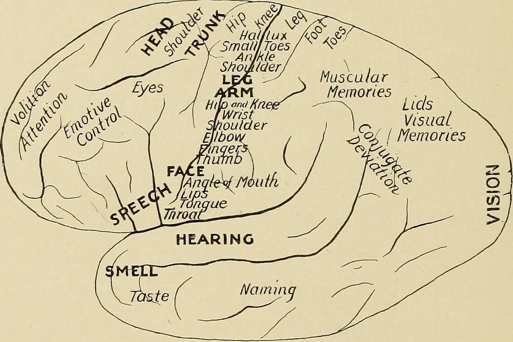 An illustration from Brain in relation to mind, 1899, leaf 41