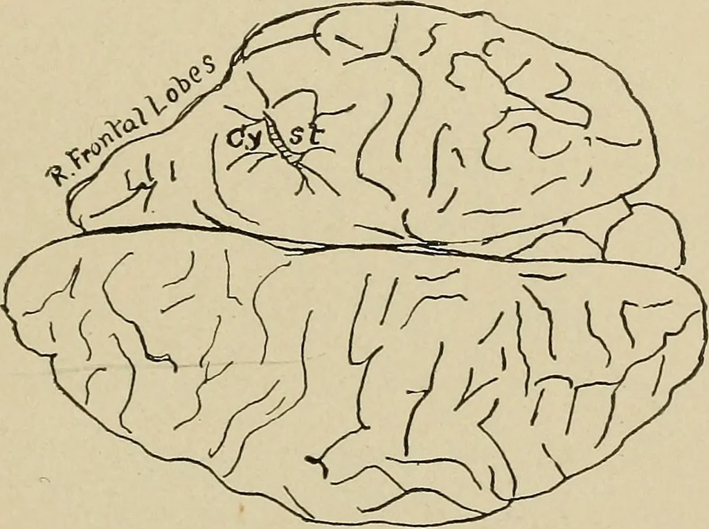 An illustration from Brain in relation to mind, 1899, leaf 64