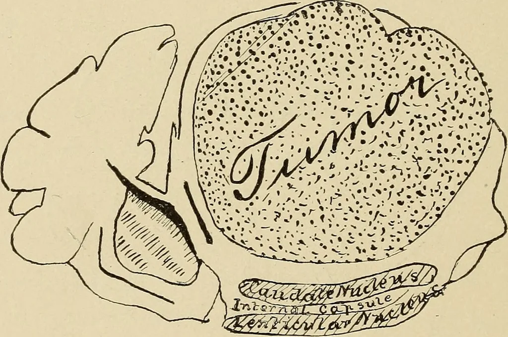 An illustration from Brain in relation to mind, 1899, leaf 65