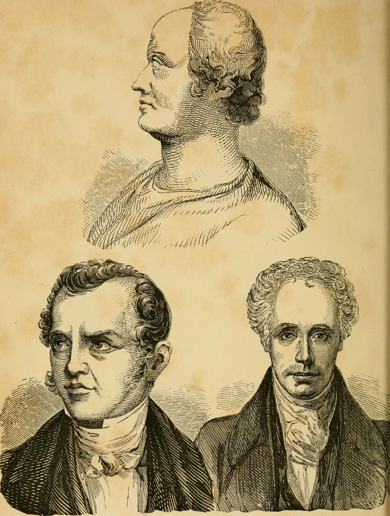 An illustration from Brain and mind; or, Mental science considered in accordance withthe principles of phrenology, and in relation to modern physiology, 1882, leaf 7