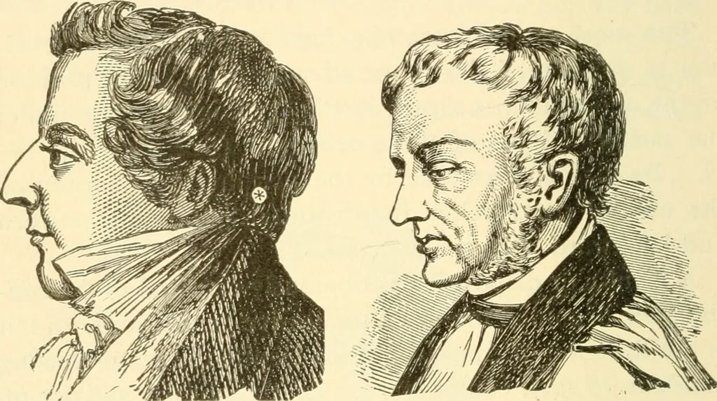 An illustration from Brain and mind : or, Mental science considered in accordance with the principles of phrenology, and in relation to modern physiology, 1895, leaf 143