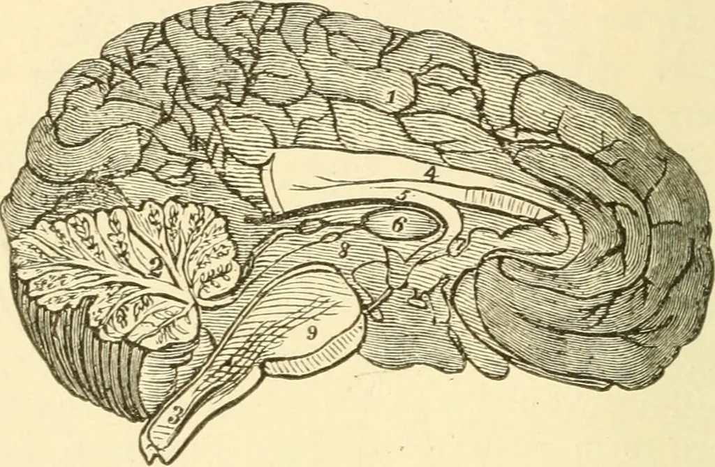 An illustration from Brain and mind : or, Mental science considered in accordance with the principles of phrenology, and in relation to modern physiology, 1895, leaf 55
