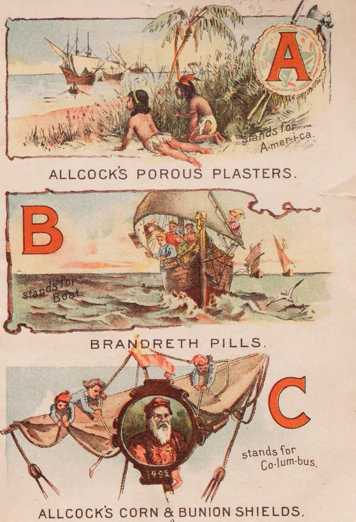 An illustration from Brandreth Columbian ABC for the little ones, 1893, leaf 4