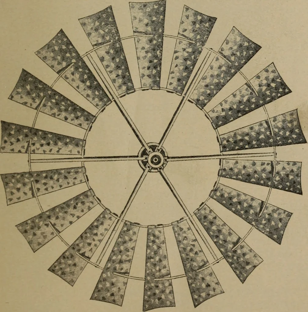 An illustration from Brantford wind mills, 1905, leaf 6
