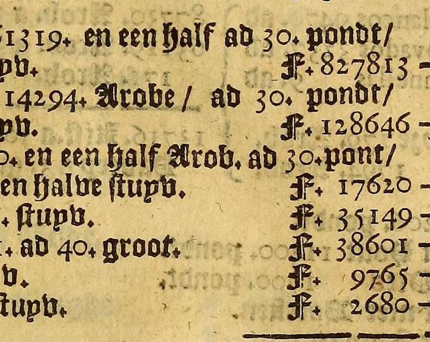 An illustration from Brasilsche gelt-sack, waer in dat klaerlijck vertoont wort, waer dat de participanten van de West-Indische Compagnie haer geldt ghebleven is, 1647, leaf 31