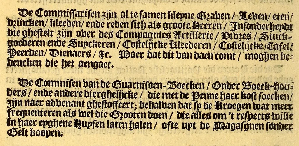 An illustration from Brasilsche gelt-sack. Waer in dat claerlijck vertoont wordt, waer dat de participanten van de West-Indische Comp. haer gelt ghebleven is, 1647, leaf 8
