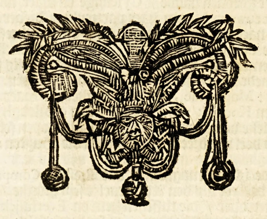 An illustration from Brasyls schuyt-praetjen, ghedouden tusschen een officier, een domine, en een coopman, noopende den staet van Brasyl : mede hoe de officieren en soldaten tegenwoordich aldaer ghetracteert werden, en hoe men placht te leven ten tyde doen de Portogysen noch onder het onverdraeghlijck iock der Hollanderen saten., 1649, leaf 26