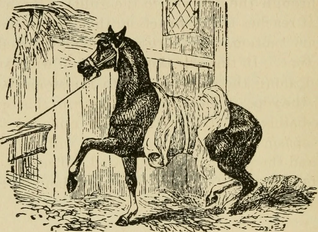 An illustration from Breeding, training, management and diseases of the horse and other domestic animals, 1893, leaf 119