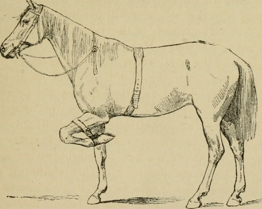An illustration from Breeding, training, management and diseases of the horse and other domestic animals, 1893, leaf 50