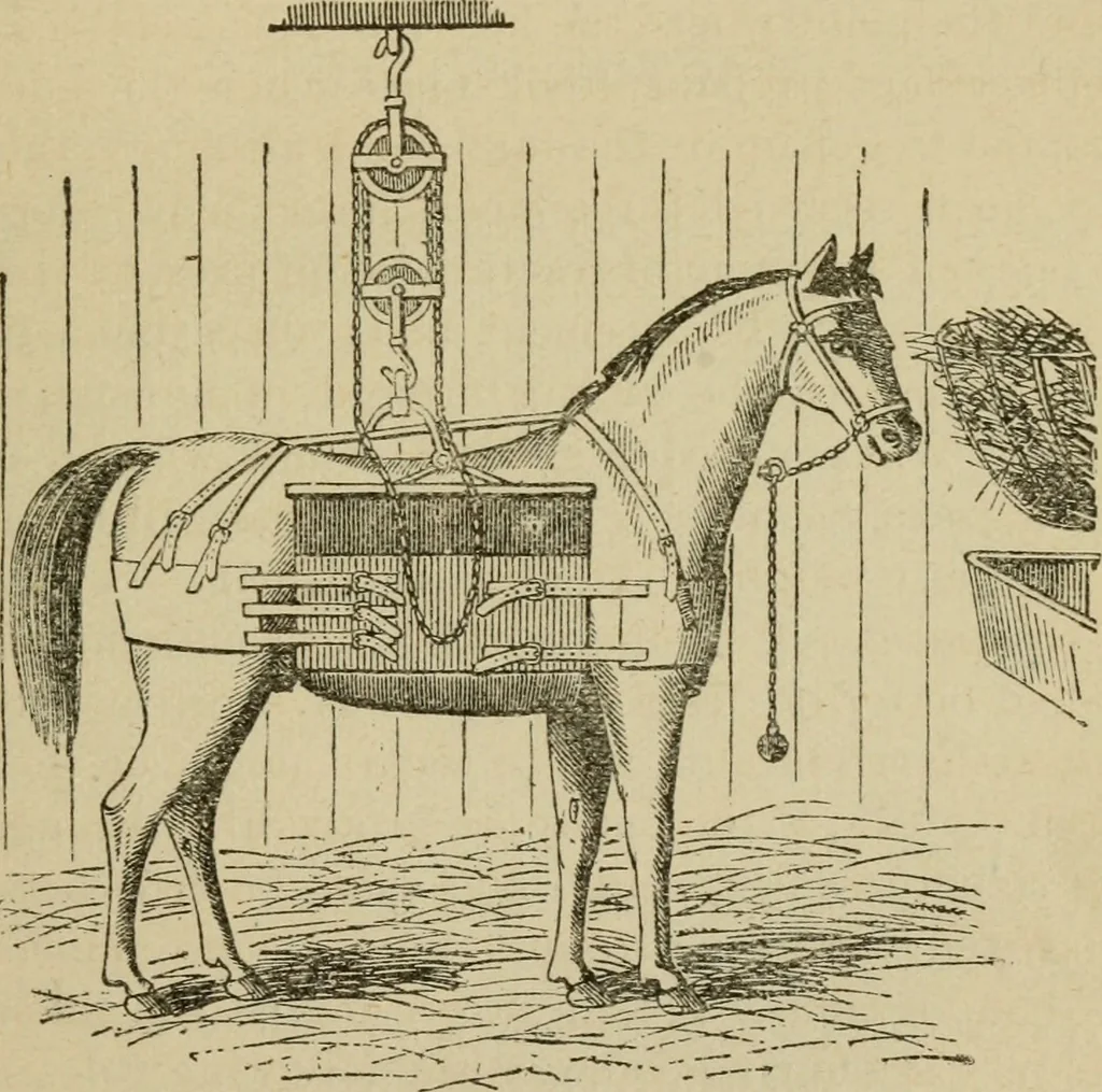 An illustration from Breeding, training, management and diseases of the horse and other domestic animals, 1893, leaf 82