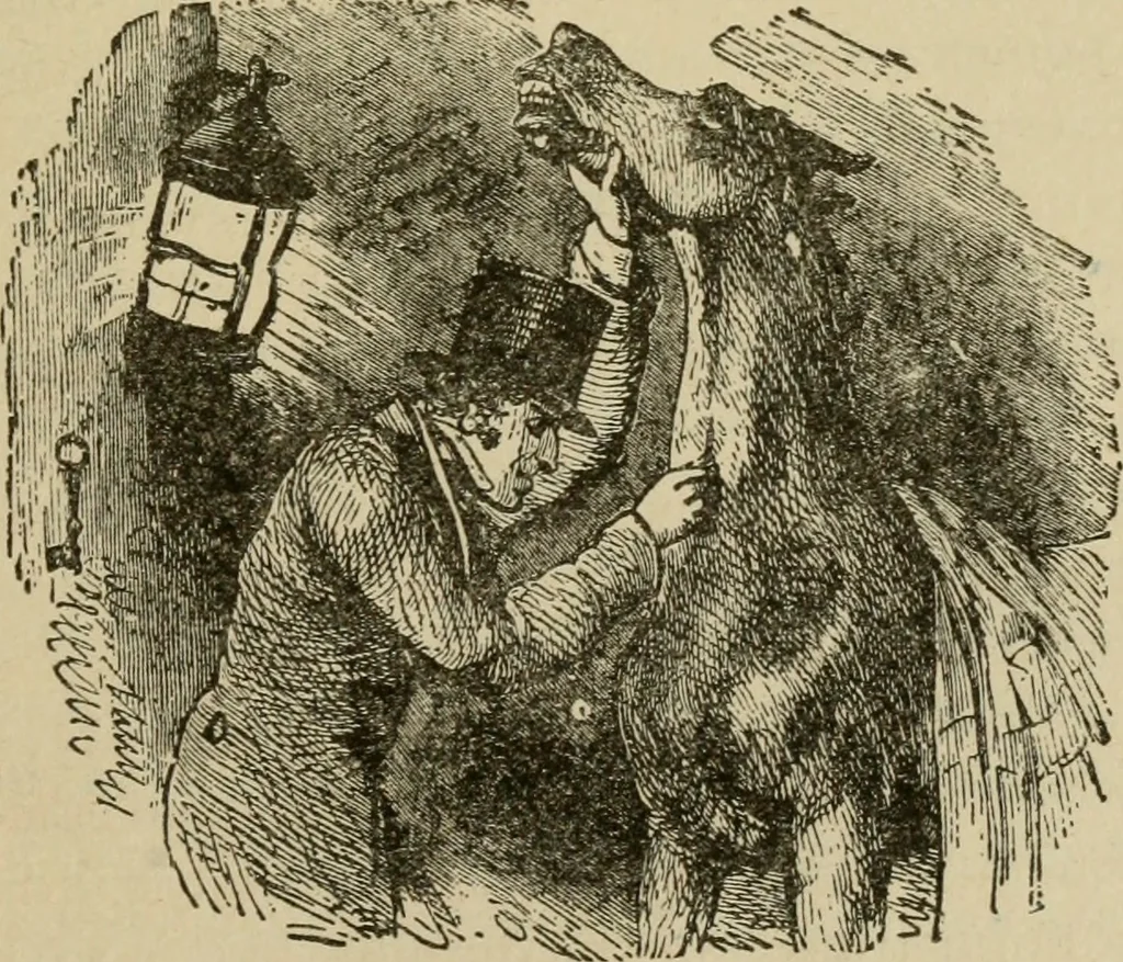 An illustration from Breeding, training, management and diseases of the horse and other domestic animals, 1893, leaf 98