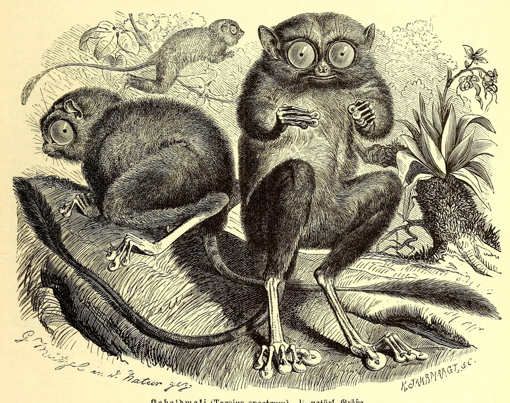 An illustration from Brehms Tierleben : allgemeine Kunde des Tierreichs : mit 1800 Abbildungen im Text, 9 Karten und 180 Tafeln in Farbendruck und Holzschnitt, 1890, leaf 377