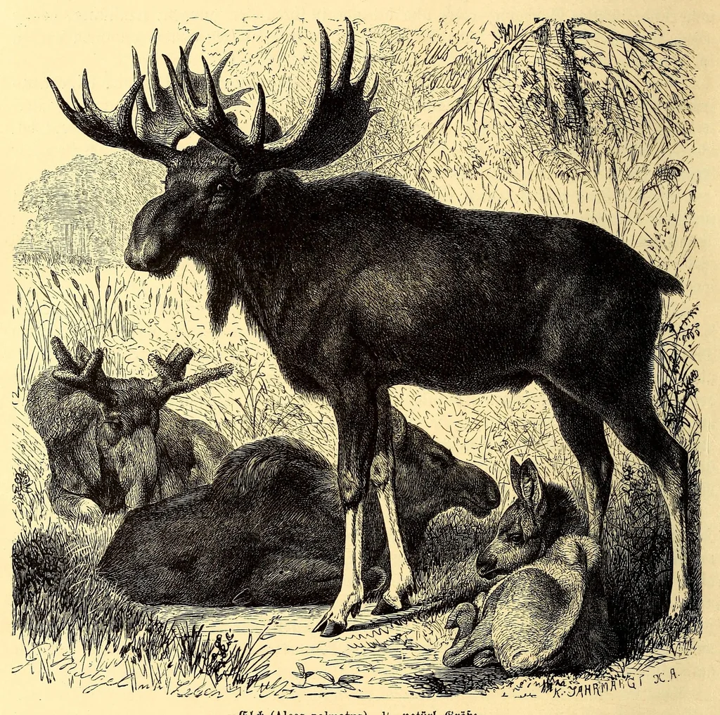 An illustration from Brehms Tierleben : allgemeine Kunde des Tierreichs : mit 1800 Abbildungen im Text, 9 Karten und 180 Tafeln in Farbendruck und Holzschnitt, 1890, leaf 494