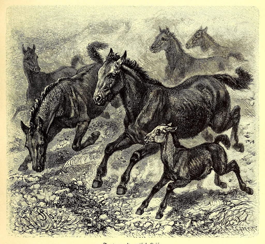 An illustration from Brehms Tierleben : allgemeine Kunde des Tierreichs : mit 1800 Abbildungen im Text, 9 Karten und 180 Tafeln in Farbendruck und Holzschnitt, 1890, leaf 63