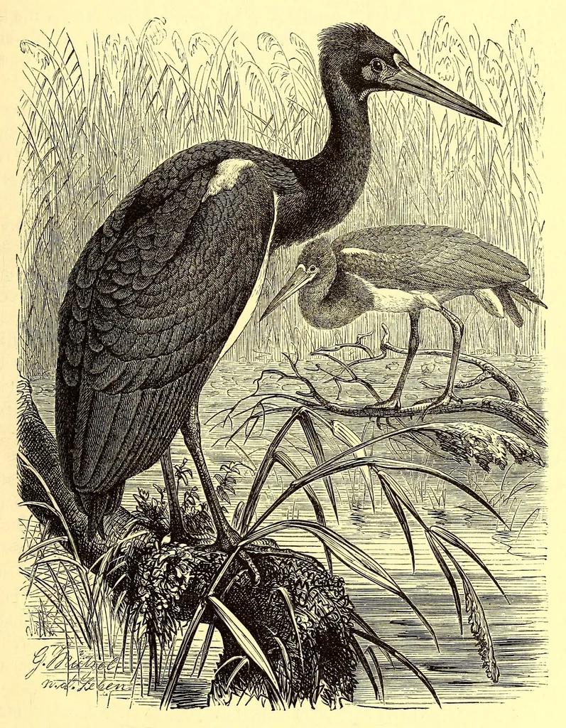 An illustration from Brehms Tierleben : allgemeine Kunde des Tierreichs : mit 1800 Abbildungen im Text, 9 Karten und 180 Tafeln in Farbendruck und Holzschnitt, 1890, leaf 575