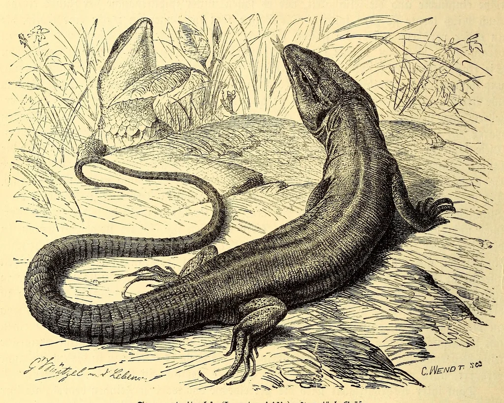 An illustration from Brehms Tierleben : allgemeine Kunde des Tierreichs : mit 1800 Abbildungen im Text, 9 Karten und 180 Tafeln in Farbendruck und Holzschnitt, 1890, leaf 174