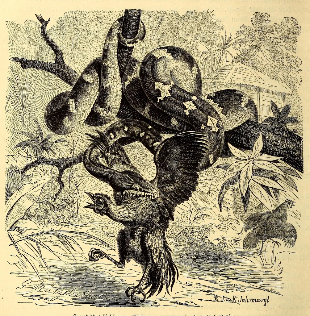 An illustration from Brehms Tierleben : allgemeine Kunde des Tierreichs : mit 1800 Abbildungen im Text, 9 Karten und 180 Tafeln in Farbendruck und Holzschnitt, 1890, leaf 308
