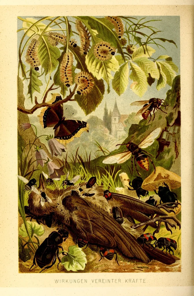 An illustration from Brehms Tierleben : allgemeine Kunde des Tierreichs : mit 1800 Abbildungen im Text, 9 Karten und 180 Tafeln in Farbendruck und Holzschnitt, 1890, leaf 116
