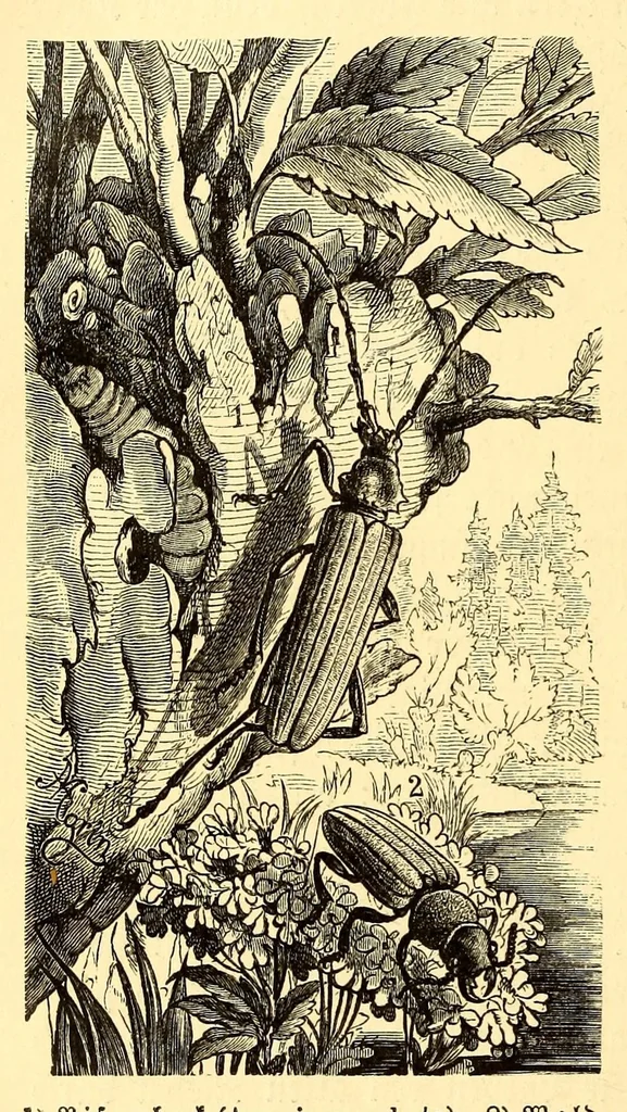 An illustration from Brehms Tierleben : allgemeine Kunde des Tierreichs : mit 1800 Abbildungen im Text, 9 Karten und 180 Tafeln in Farbendruck und Holzschnitt, 1890, leaf 242