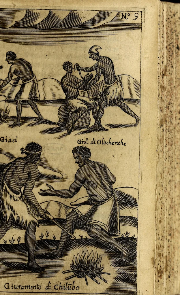An illustration from Breue, e succinta relatione del viaggio nel regno di Congo nell' Africa meridionale,, 1692, leaf 143