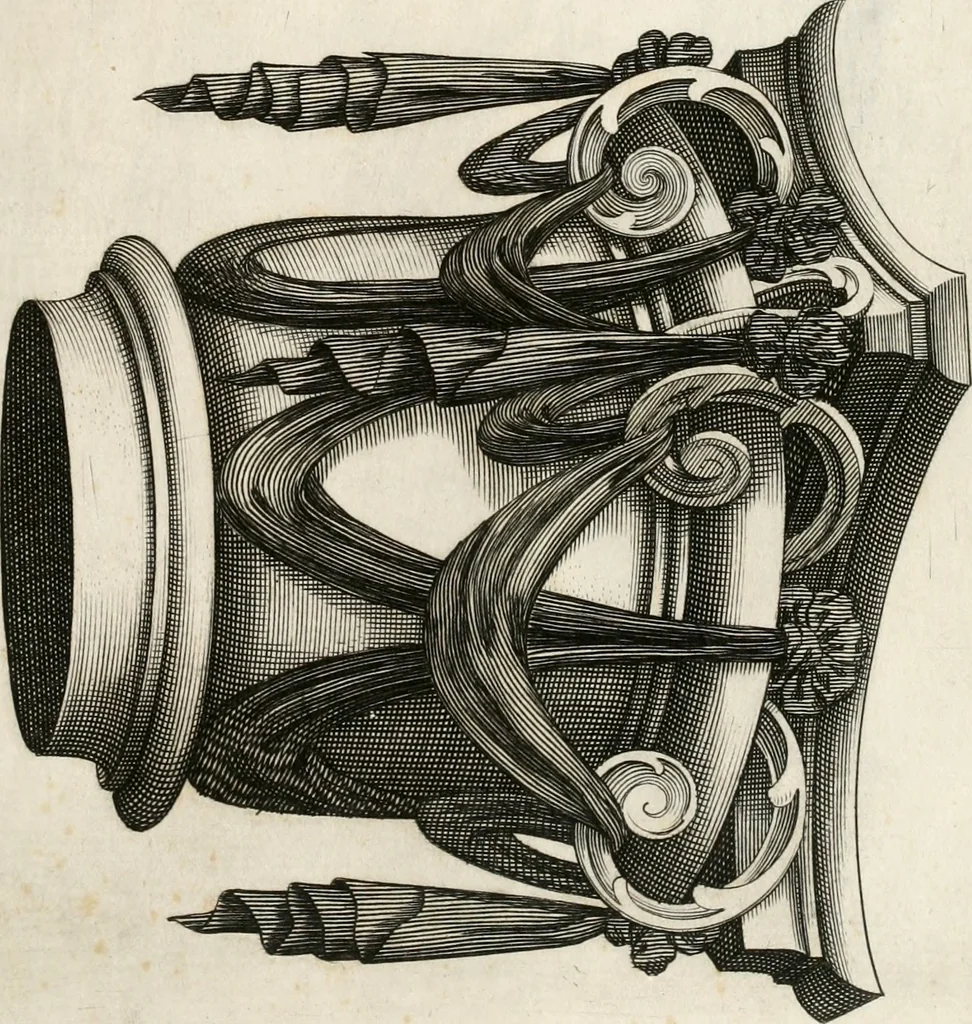 An illustration from Breue racconto della trasportatione del corpo di Papa Paolo V. dalla basilica di S. Pietro à quella di S. Maria Maggiore : con l'oratione recitata nelle sue esequie, & alcuni versi posti nell'apparato, 1623, leaf 38