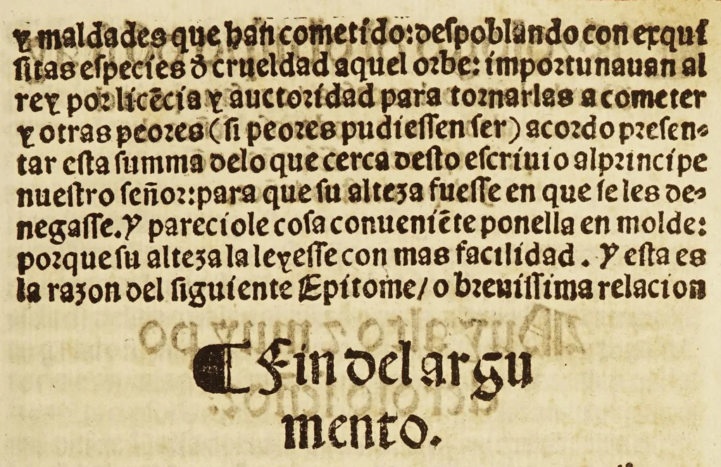 An illustration from Breuissima relacion de la destruycion de las Indias:, 1552, leaf 9