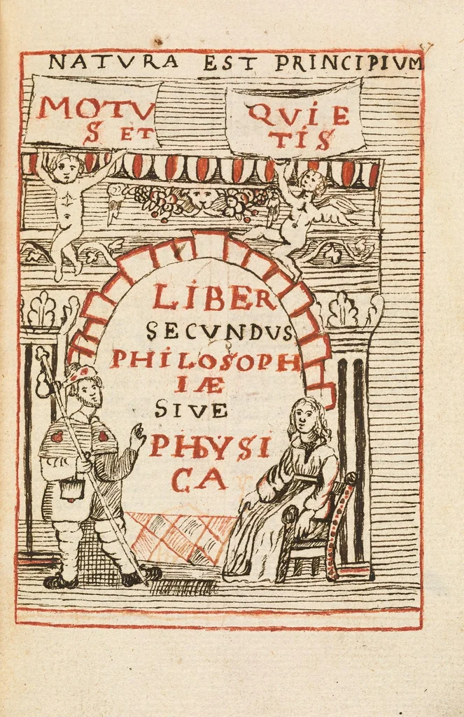 An illustration from Breve compendium philosophiae [manuscript], 1652, leaf 69