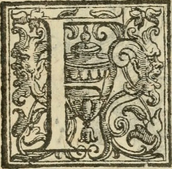 An illustration from Breve descrittione del monasterio di S. Ambrogio Maggiore di Milano, et sua chiesa de cisterciensi monaci : l'origine della congregatione cisterciense di Lombardia : con la descrittione del monasterio di Chiaraualle di Milano : et la vita del cardinale Ascanio Maria Sforza, commendatore dell' vno & l'altro monasterio & chiese, 1626, leaf 8