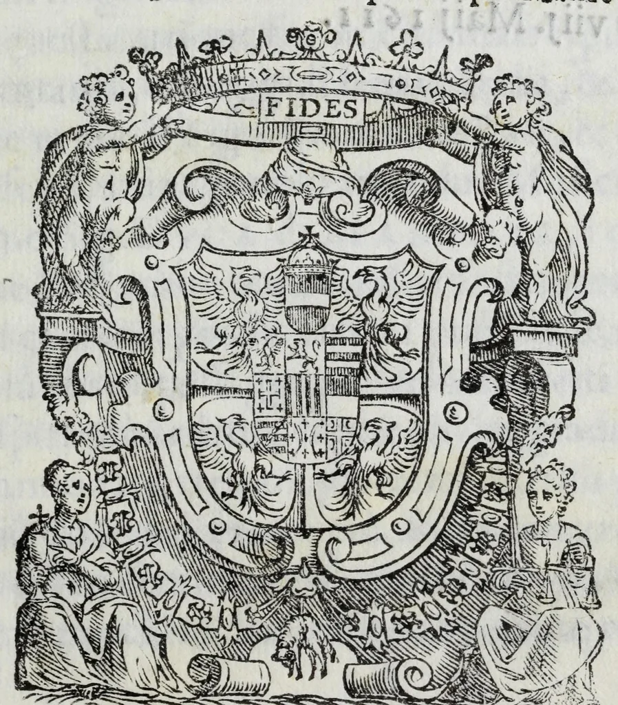 An illustration from Breve descrittione delle feste fatte dal serenissimo sig. prencipe di Mantoua : nel giorno natale della serenissima infanta Margherita : et nella venuta delli serenissimi prencipi di Savoia nella città di Casale, per veder detta signora & il sig. prencipe prima della lor partita per Mantoua, 1611, leaf 3