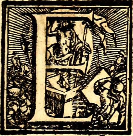 An illustration from Breve instrvttione alli giovani per imparare con ogni facilità il canto fermo, divisa in dve parti. Nella prima s'assegano le regole svccinte d'esso canto, col vero modo di pratticarle. Il canto francescano, con vna regola al chorista per ben regger' il choro, ed vn' altra all' organista per lasciar in tono con l'organo i canti, ch' occorrono in tutto l'anno. Nella seconda si pone tvtt'il canto della Settimana santa con quello per la processione della purificatione della B.V. e quattro credi nel fine, 1665, leaf 10