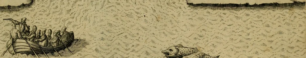 An illustration from Brevis narratio eorvm qvae in Florida Americæ provicia Gallis acciderunt : secunda in illam nauigatione, duce Renato de Laudõniere classis præfecto, anno MDLXIIII, qvae est secvnda pars Americæ : additæ figuræ & incolarum eicones ibidem ad vivu expressæ, brevis item declaratio religionis, rituum, vivendique ratione ipsorum, 1591, leaf 10