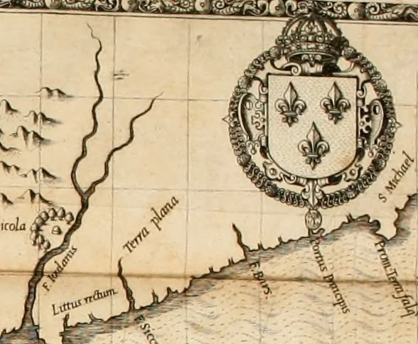 An illustration from Brevis narratio eorvm qvae in Florida Americæ provicia Gallis acciderunt : secunda in illam nauigatione, duce Renato de Laudõniere classis præfecto, anno MDLXIIII, qvae est secvnda pars Americæ : additæ figuræ & incolarum eicones ibidem ad vivu expressæ, brevis item declaratio religionis, rituum, vivendique ratione ipsorum, 1591, leaf 125