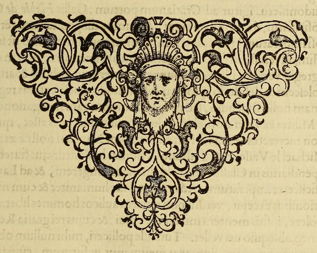 An illustration from Brevis narratio eorum quae in Florida Americae provi[n]cia Gallis acciderunt, : secunda in illam nauigatione, duce Renato de Laudo[n]niere classis praefecto anno M D LXIIII. Quae est secunda pars Americae. Additae figurae et incolarum eicones ibidem ad vivu[m] espressae brevis item declaratio religionis, rituum, vivendique ratione ipsorum., 1591, leaf 27