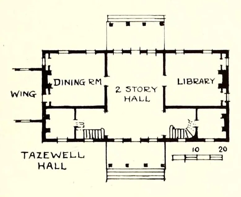 An illustration from Brick architecture of the colonial period in Maryland & Virginia, 1919, leaf 25