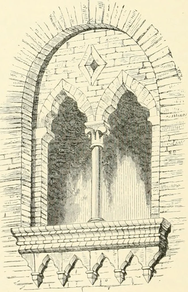 An illustration from Brick and marble in the middle ages: notes of tours in the north of Italy, 1874, leaf 107