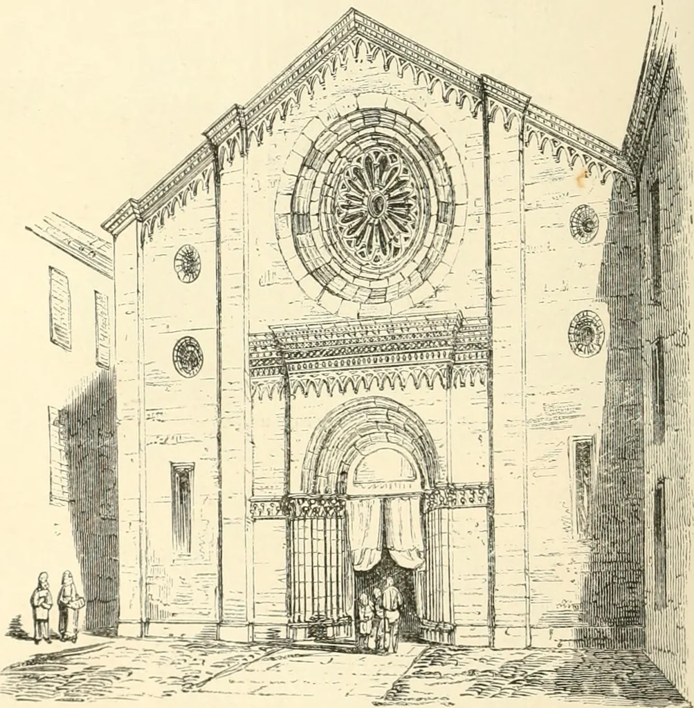 An illustration from Brick and marble in the middle ages: notes of tours in the north of Italy, 1874, leaf 119