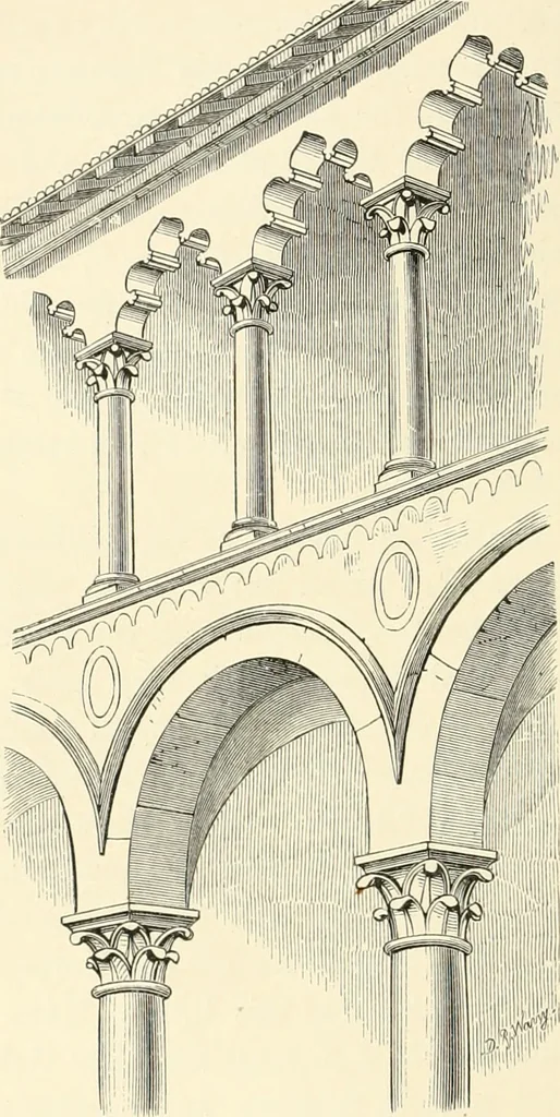 An illustration from Brick and marble in the middle ages: notes of tours in the north of Italy, 1874, leaf 123