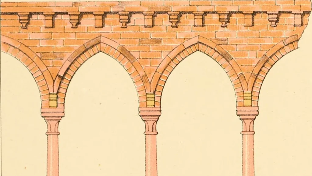 An illustration from Brick and marble in the middle ages: notes of tours in the north of Italy, 1874, leaf 171