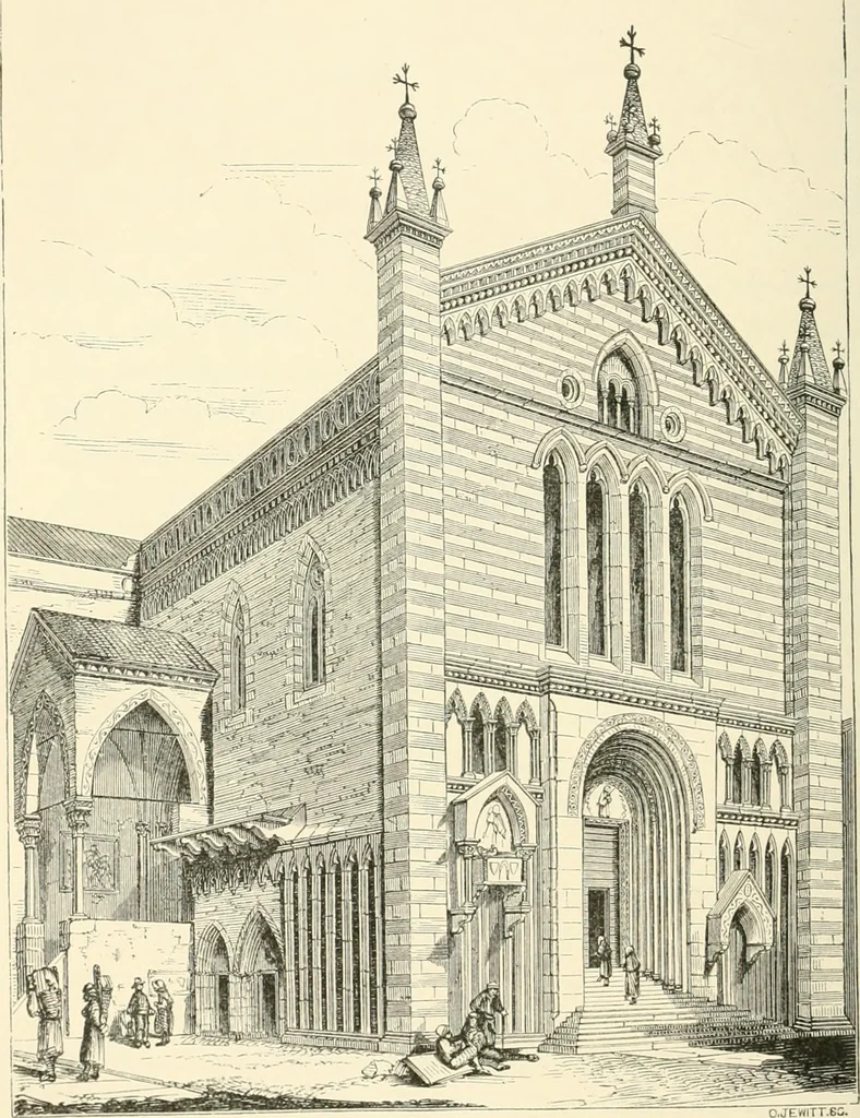 An illustration from Brick and marble in the middle ages: notes of tours in the north of Italy, 1874, leaf 185