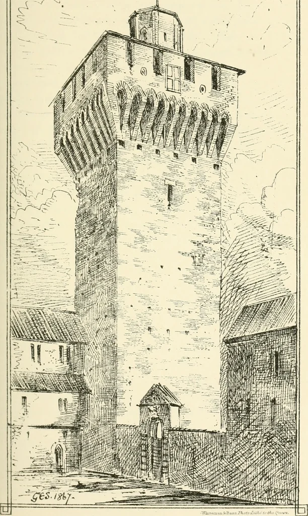 An illustration from Brick and marble in the middle ages: notes of tours in the north of Italy, 1874, leaf 196