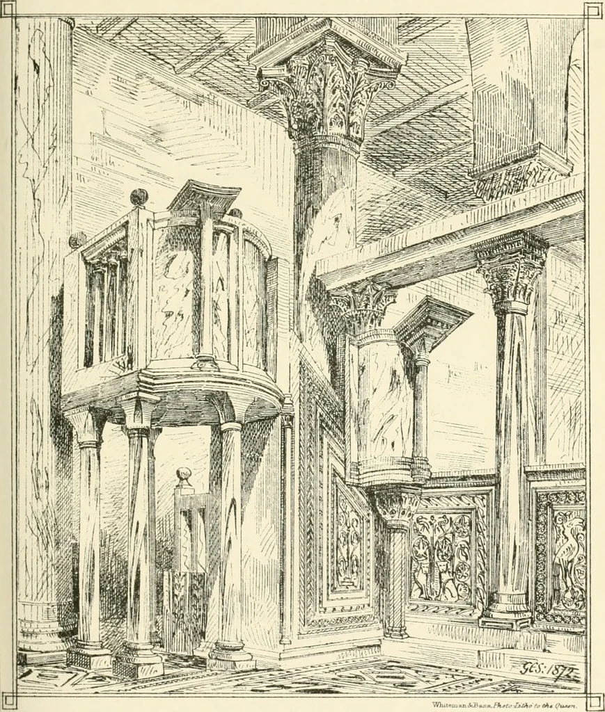 An illustration from Brick and marble in the middle ages: notes of tours in the north of Italy, 1874, leaf 242