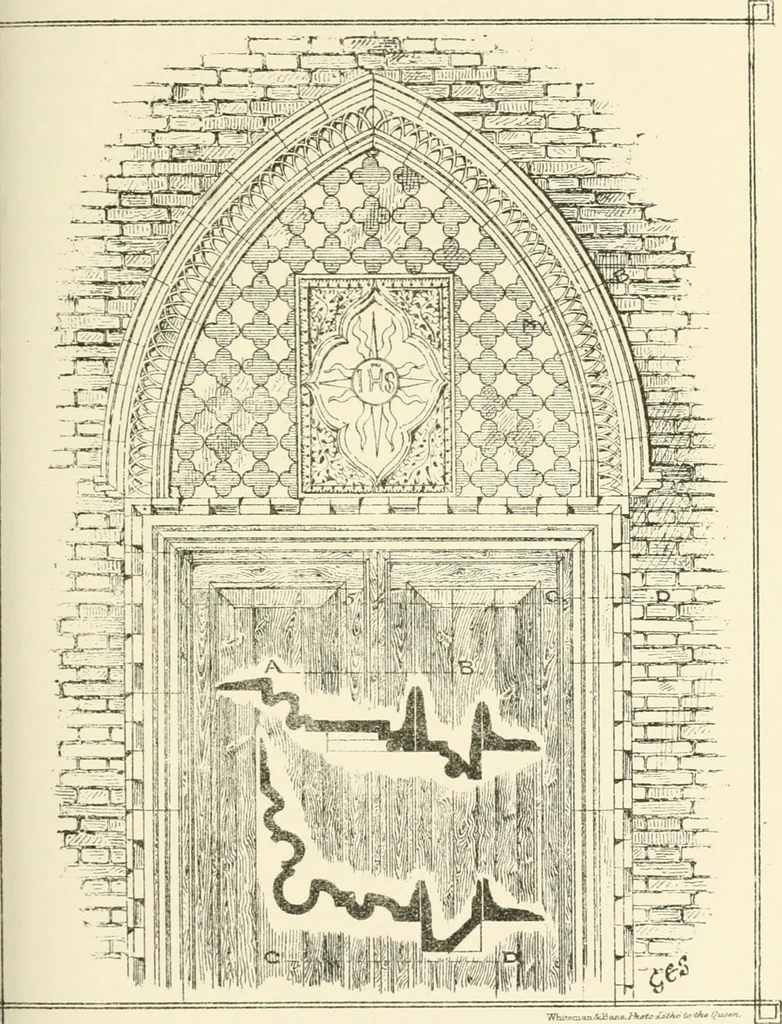 An illustration from Brick and marble in the middle ages: notes of tours in the north of Italy, 1874, leaf 302