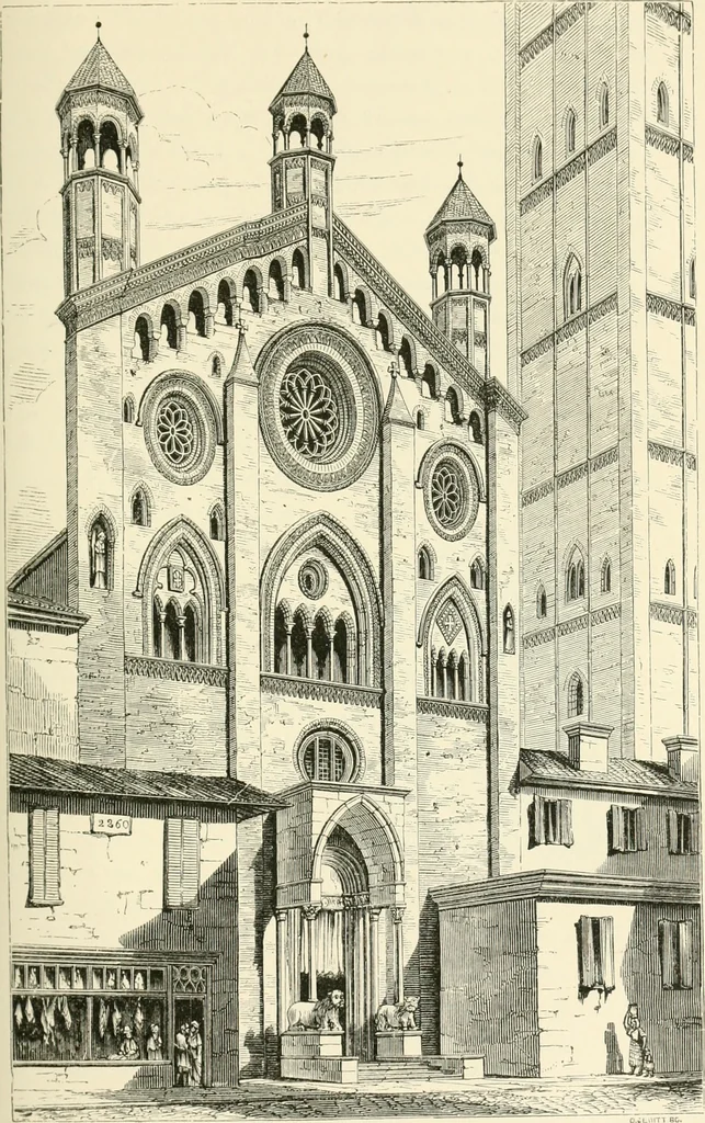 An illustration from Brick and marble in the middle ages: notes of tours in the north of Italy, 1874, leaf 384