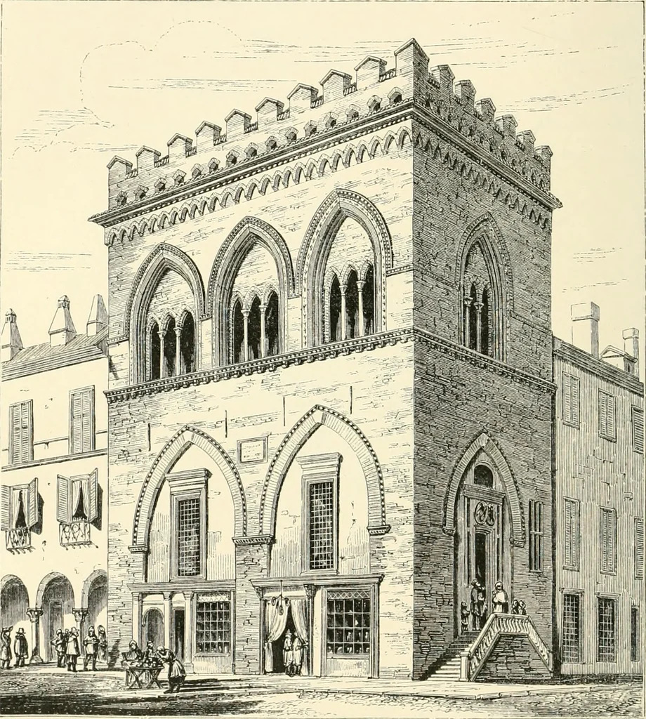 An illustration from Brick and marble in the middle ages: notes of tours in the north of Italy, 1874, leaf 389