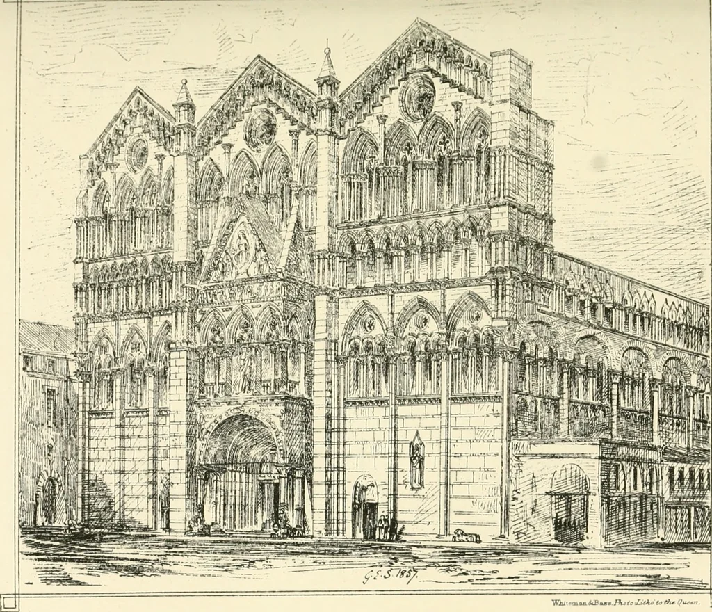 An illustration from Brick and marble in the middle ages: notes of tours in the north of Italy, 1874, leaf 422