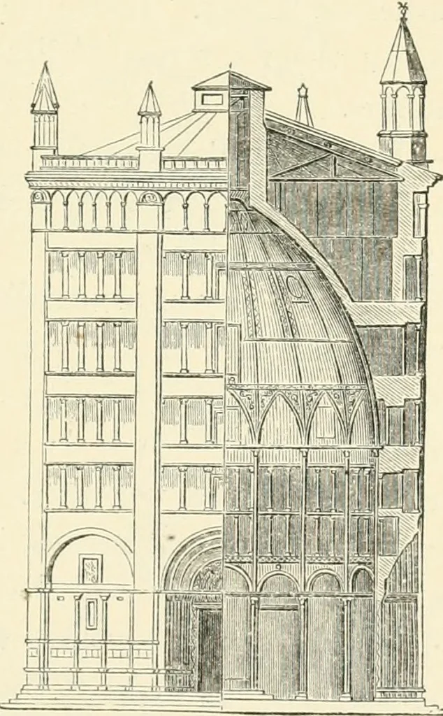 An illustration from Brick and marble in the middle ages: notes of tours in the north of Italy, 1874, leaf 450